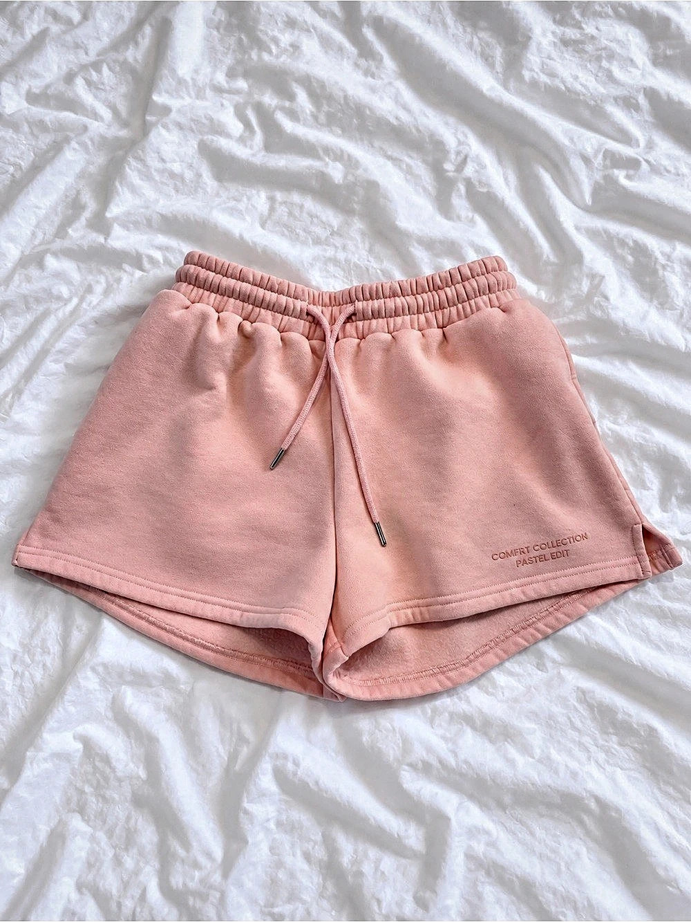 Comfrt Collection Pastel Edit Fleece Shorts Pink Medium